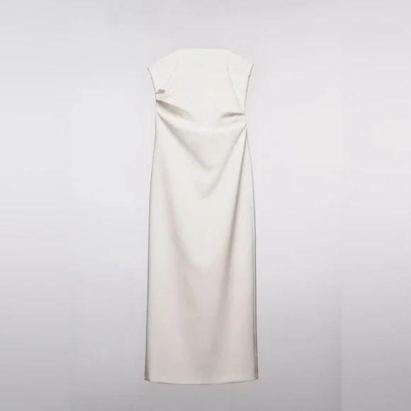 Zara | Dresses | Zara White Midi Dress Size S | Poshmark Zara | Dresses | Zara White Midi Dress Size S | Poshmark